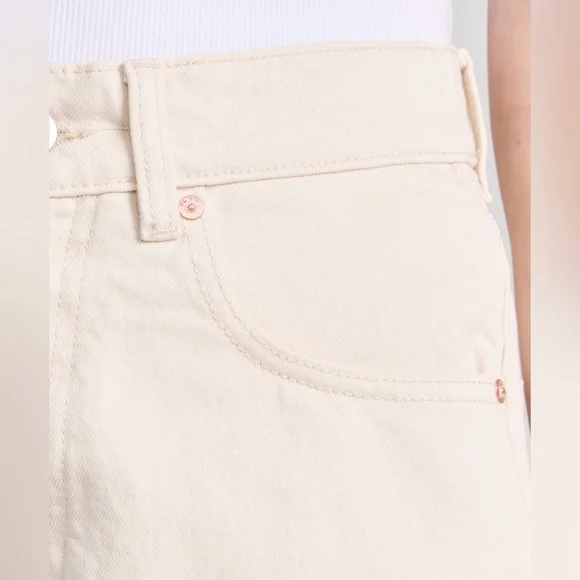 DL1961 Ultra High Rise Taylor Shorts Flax (Vintage) 32 NWT - Picture 3 of 13